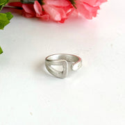 Open Triangle Wrap Ring - Silver