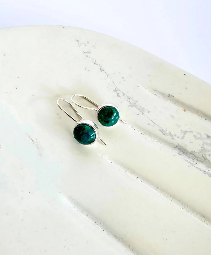 Sky Earrings - Chrysocolla