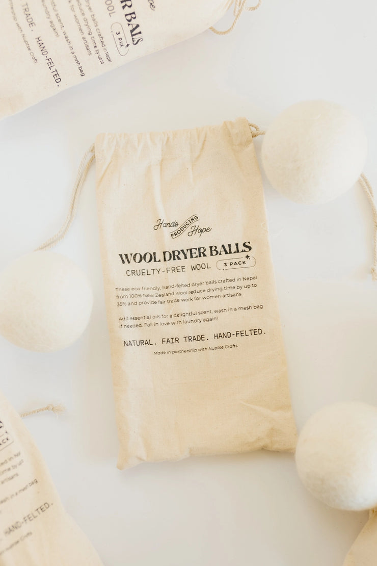 Wool Dryer Balls - Set of 3