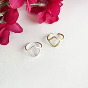 Diamond Framed Ring - Gold - Mango + Main