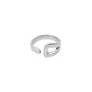 Open Triangle Wrap Ring - Silver