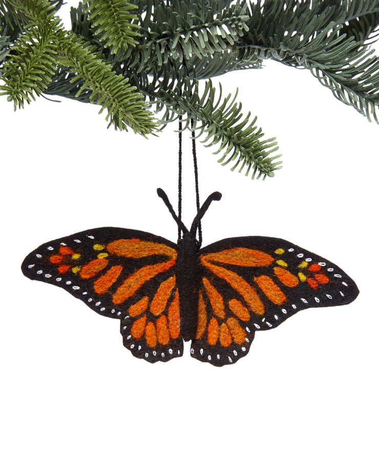 Monarch Butterfly Felt Ornament