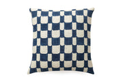 Checkered Block Print Pillow Cover