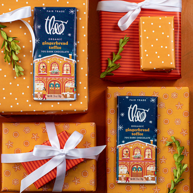 Gingerbread Toffee Dark Chocolate Bar