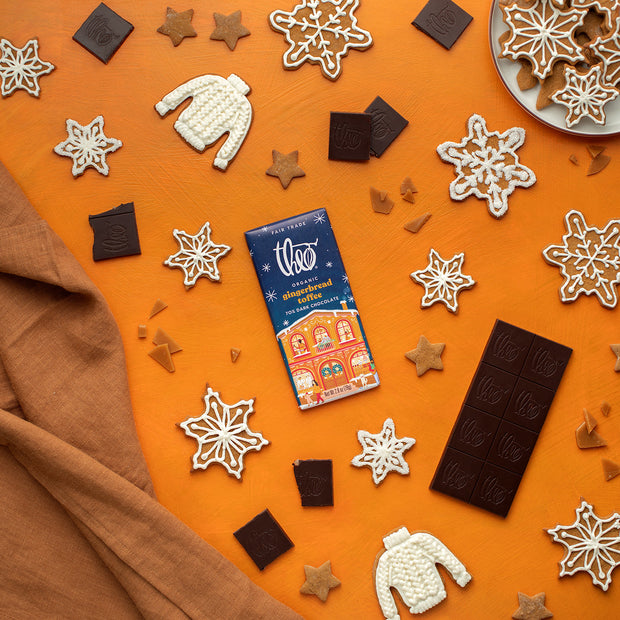 Gingerbread Toffee Dark Chocolate Bar