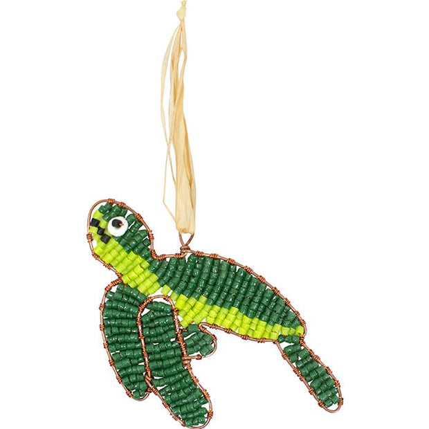 Recycled Glass Sea Turtle Ornament