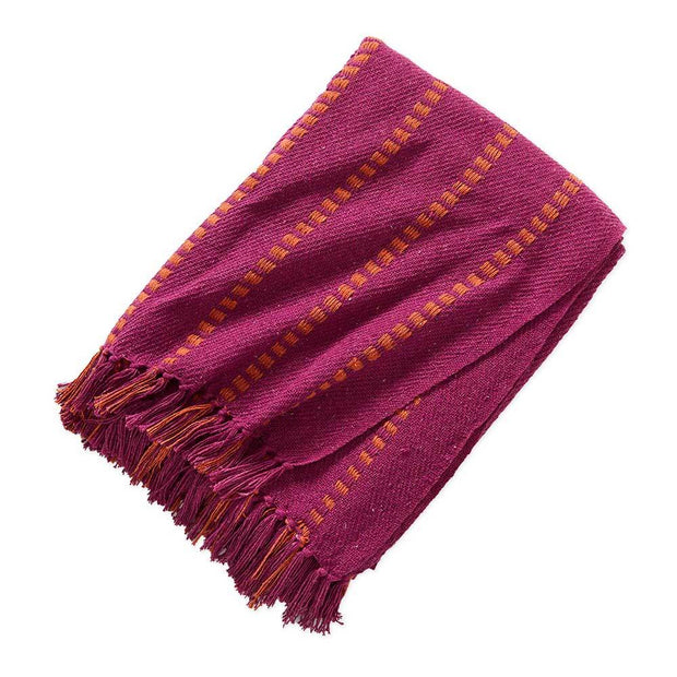 Rethread Throw - Festive Fuschia