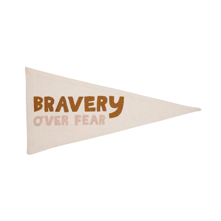 Bravery Over Fear Pennant - Mango + Main