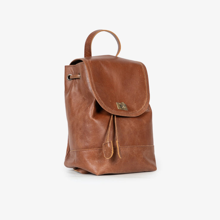 Mini Fold-Over Backpack - Vintage Brown