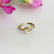 Knotted Circle Ring - Gold - Mango + Main