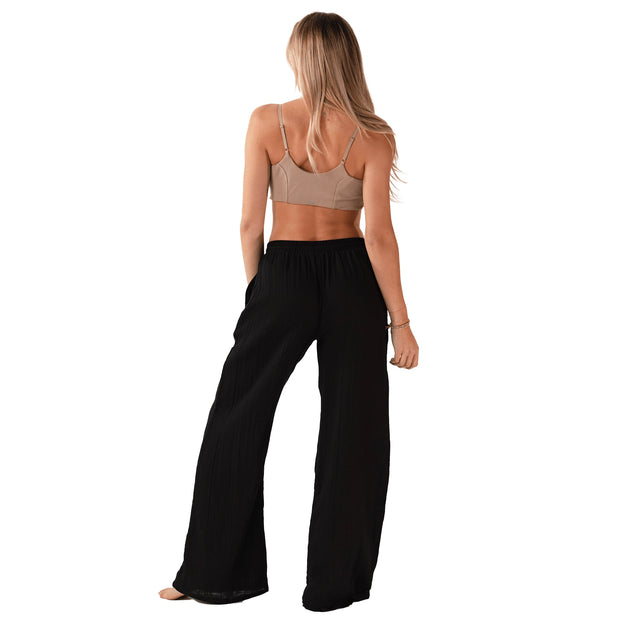 Black Cabana Pants - Mango + Main