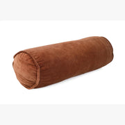 Velvet Handmade Bolster Pillow - Rust