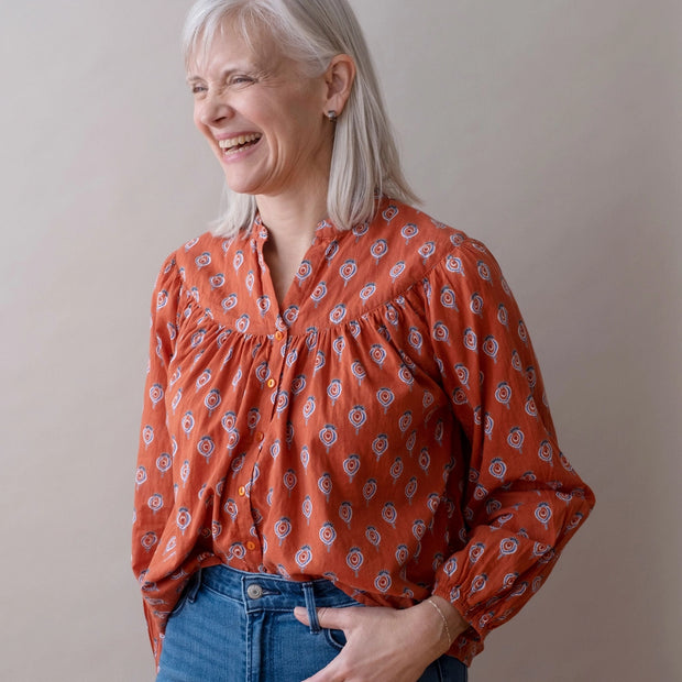 Isobel Top - Katni Burnt Orange