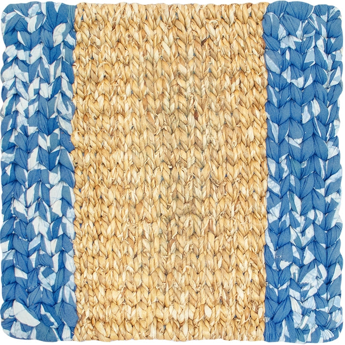 Water Hyacinth Trivet - Stone Blue - Mango + Main