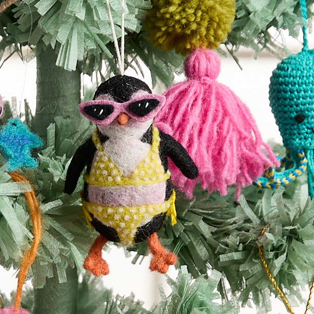 Vacation Mode Penguin Ornament