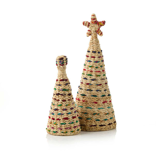 Sari Holga Basket Christmas Trees - Set of 2