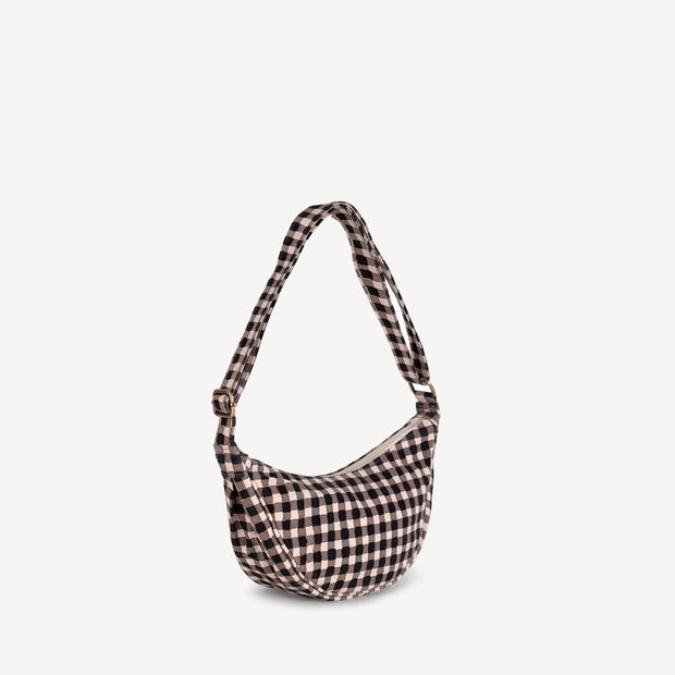 Moon Sling Bag - Black Gingham