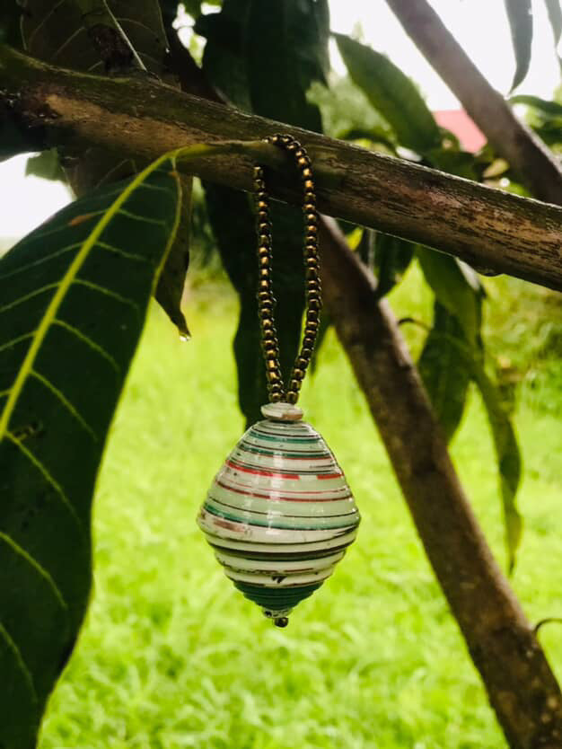 Holiday Paper Ball Ornament