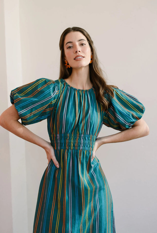 Puerto Stripe Jardin Dress