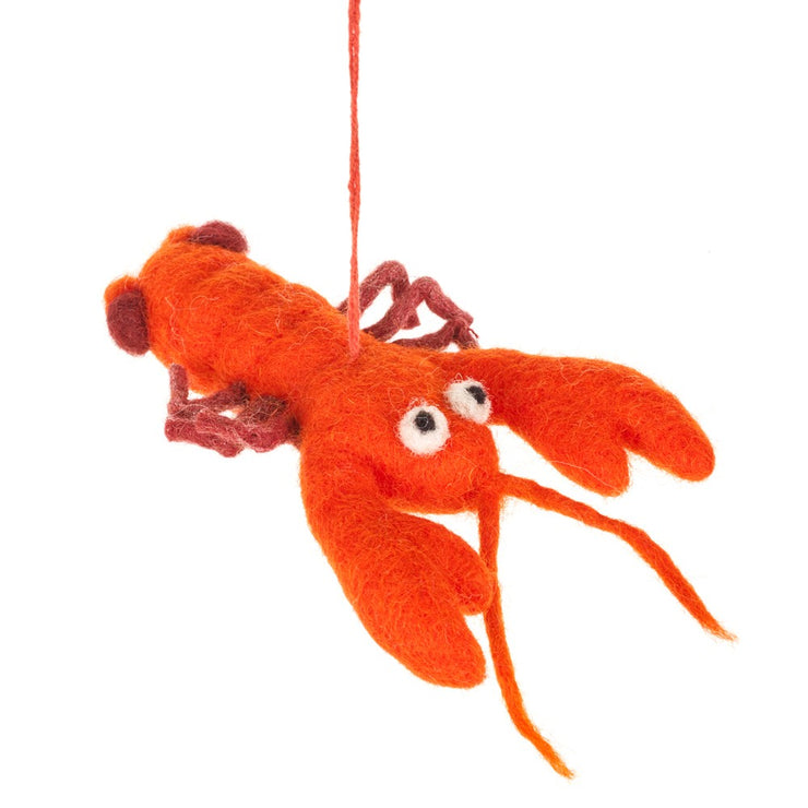 Louella Lobster Felt Ornament