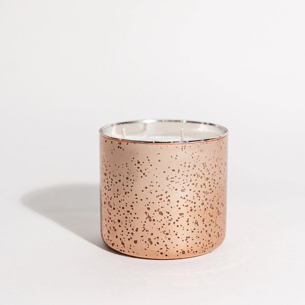 Brown Sugar & Fig Copper Mercury Glass Candle - 18 oz