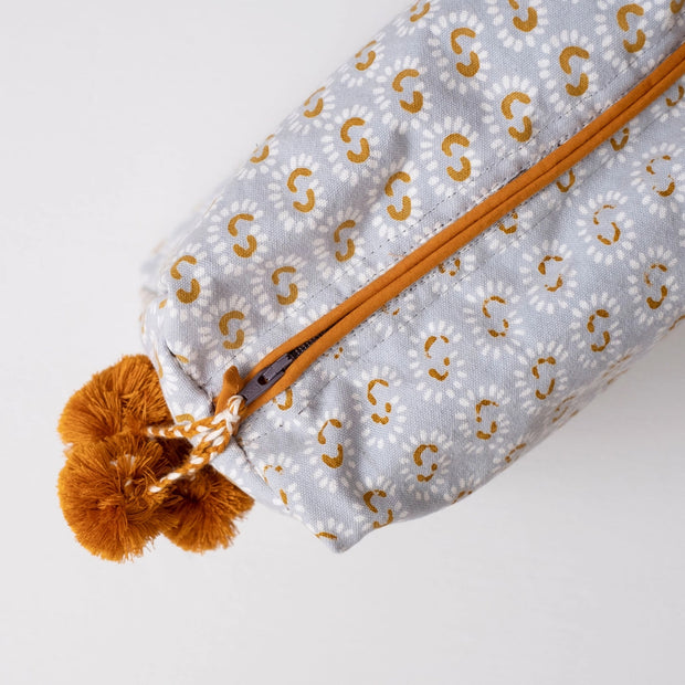 Block Print Toiletry Bag - Sky Honey