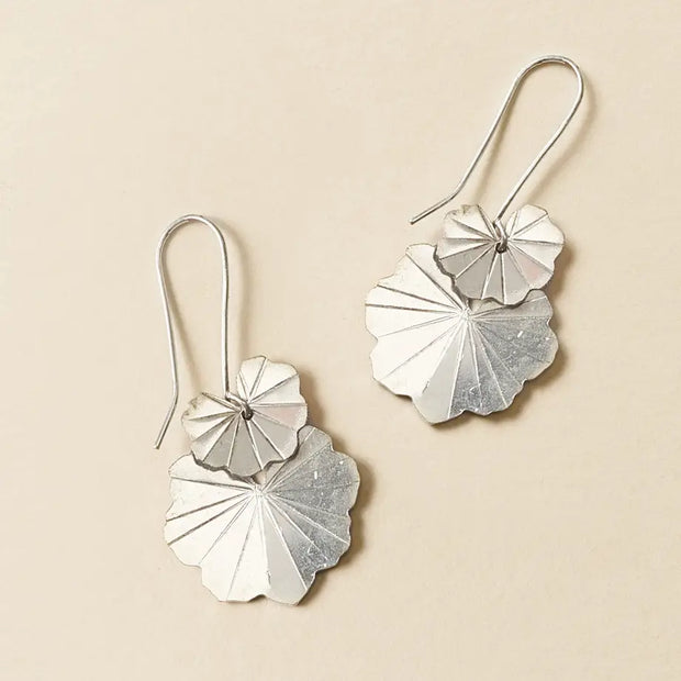 Sayuri Ginkgo Leaf Silver Earrings