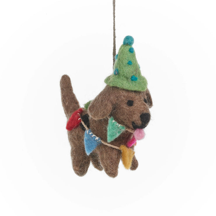 Party Pup Felt Ornament - Mango & Main