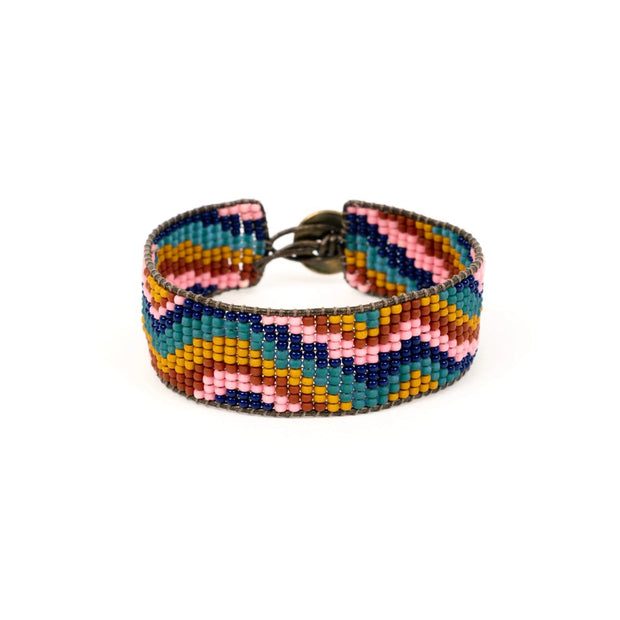 Color Wave Beaded Bracelet - Mango + Main