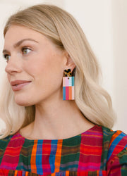 Cranberry Cabana Earrings - Mango + Main