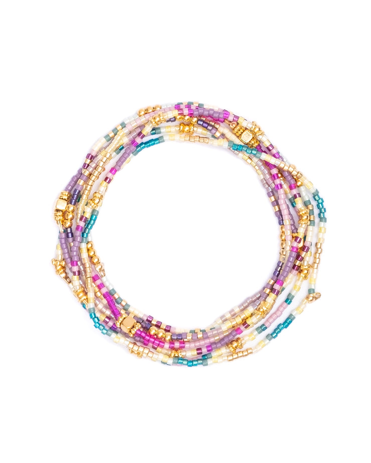 Miyuki Beaded Stretch Bracelets - Set of 7