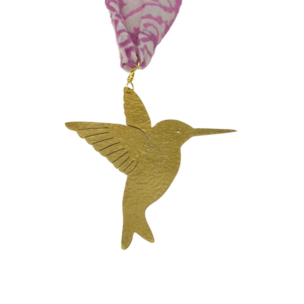 Brass Hummingbird Ornament