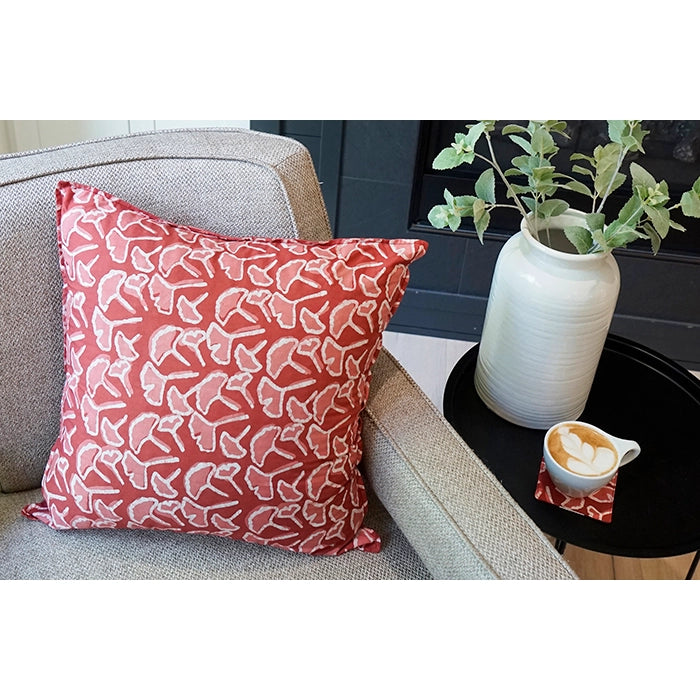 Pillow Cover - Rust Ginkgo - Mango + Main