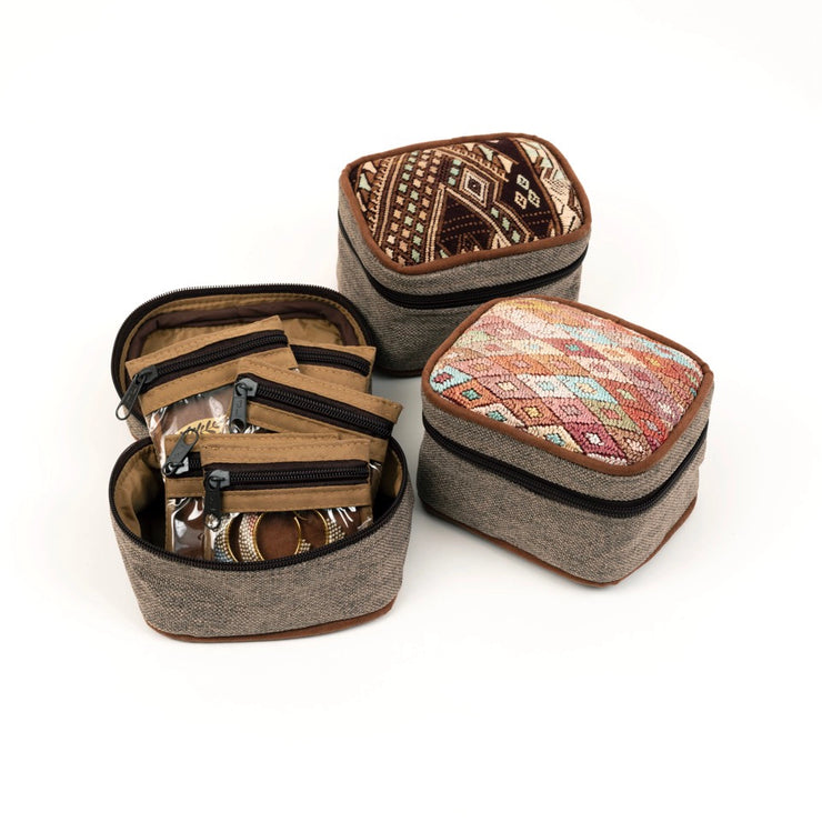 Muted Huipile Jewelry Case - Mango + Main