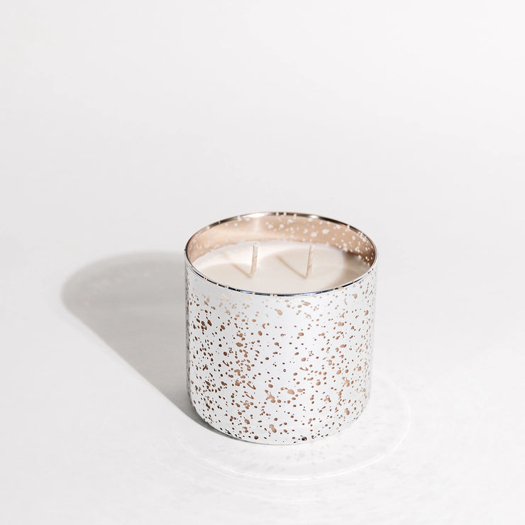 Nordic Nights Silver Mercury Glass Candle - 18 oz