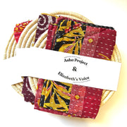 Woven Trivet & Kantha Hand Towel Set