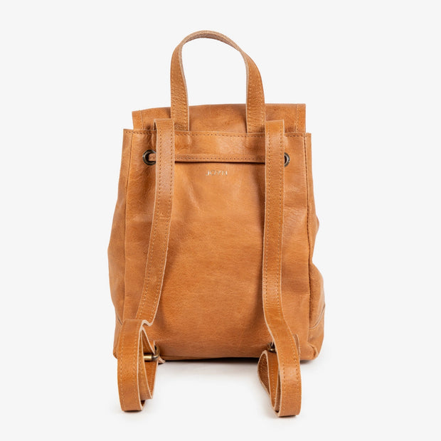 Mini Fold-Over Backpack - Camel