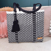 Medium Cesta Tote - Nautical Stripes