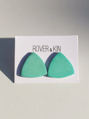 Mod Triangle Studs - Turquoise