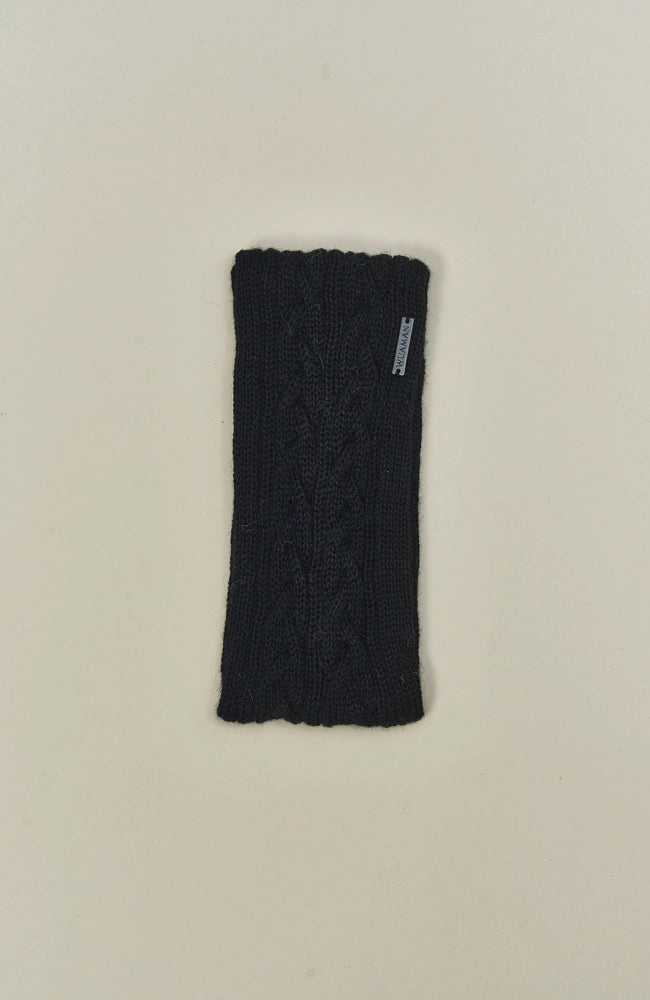 Alpaca Headband Ear Warmer - Black