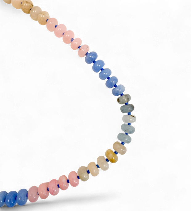 Bold Stone Necklace - Cotton Candy