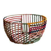 Recycled Sari Wire Basket