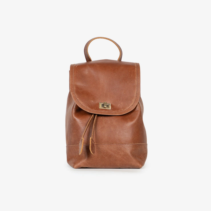 Mini Fold-Over Backpack - Vintage Brown