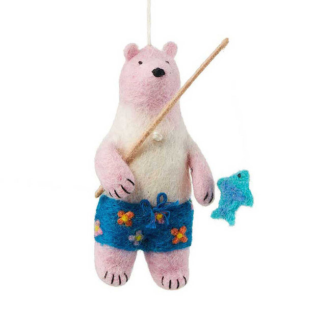 Vacation Mode Polar Bear Ornament