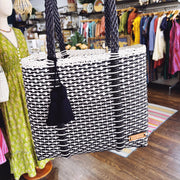 Medium Cesta Tote - Nautical Stripes