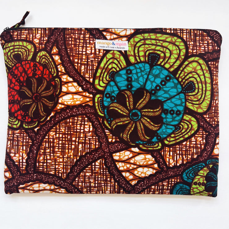 Protect your laptop with kitenge made laptop sleeve bag