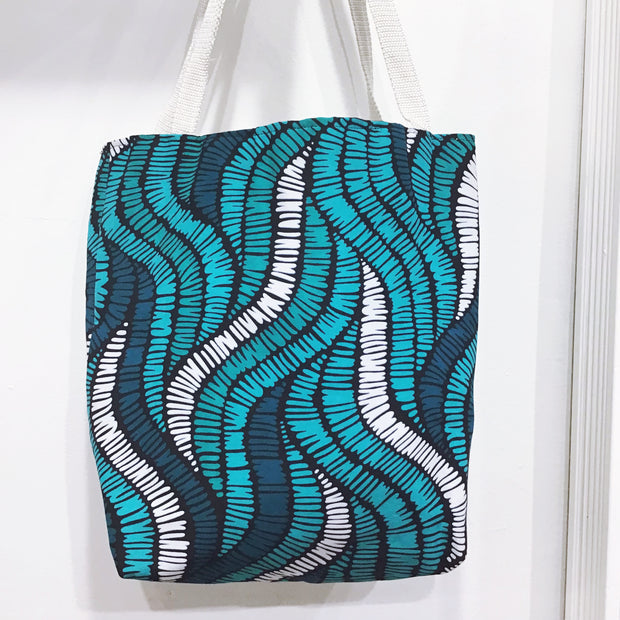 Jane Blue Waves Tote