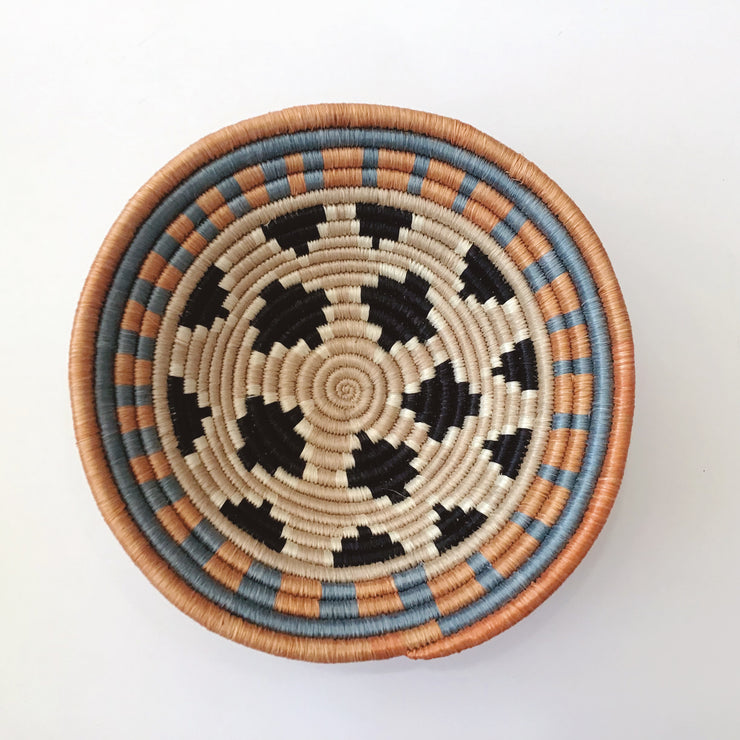 Small Basket - Black/White Diamond