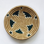 Small Basket - Tan Emerald Star