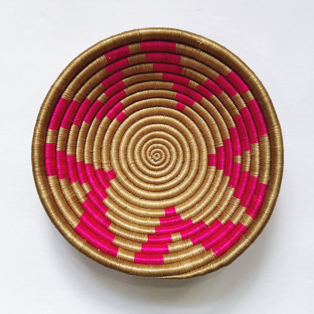 Small Basket - Hot Pink Star